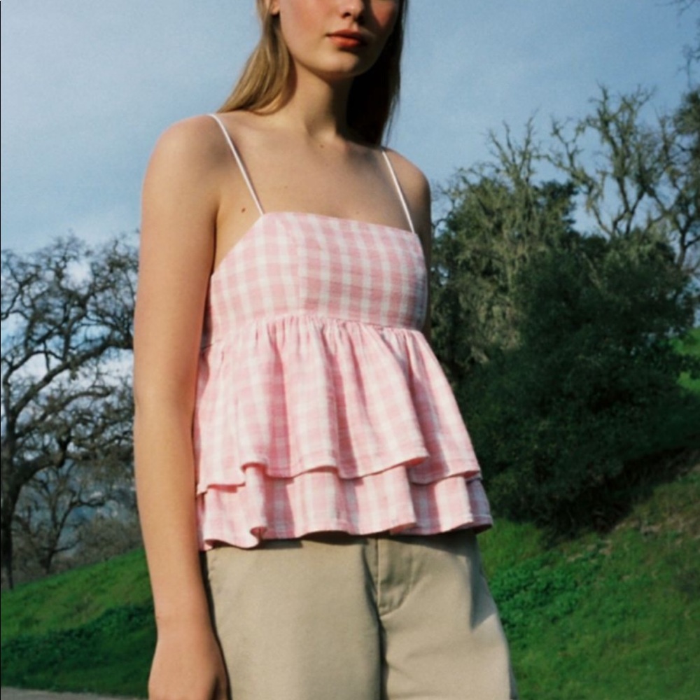 Urban Outfitters Ruffle Babydoll Top